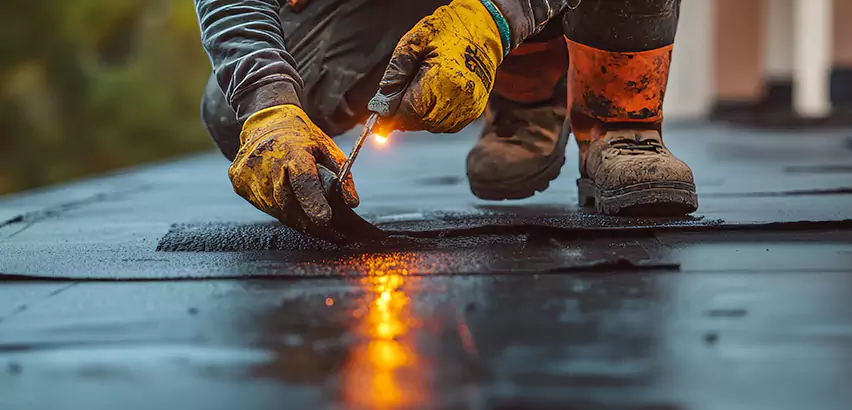 EPDM Roof Repair Tape Application in Glendale Heights